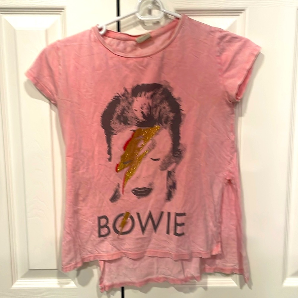 Zara girls small Bowie shirt